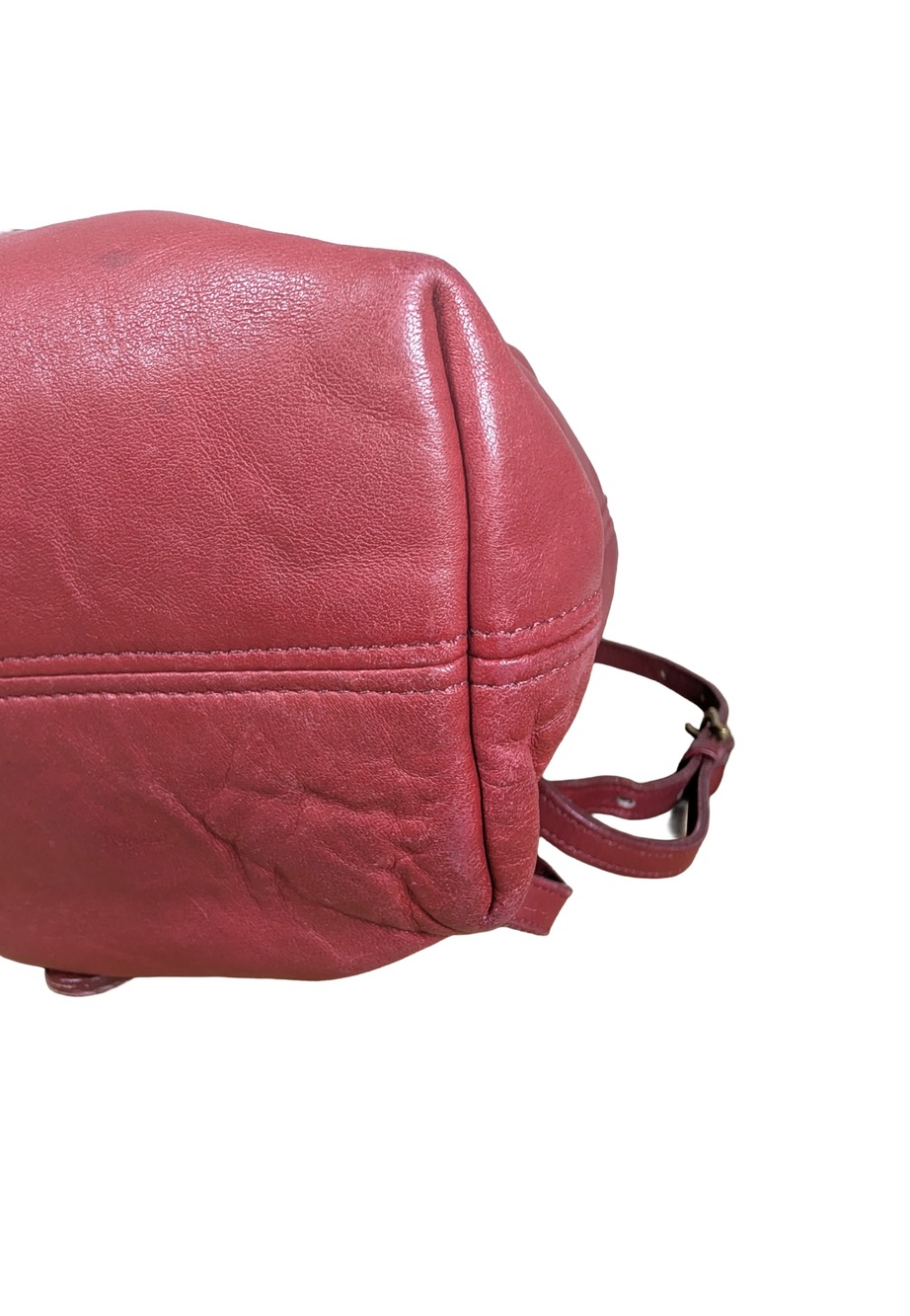 Coach Vintage Bantam Backpack Red Leather Mini Women Bag 4152 USA - Picture 3 of 7